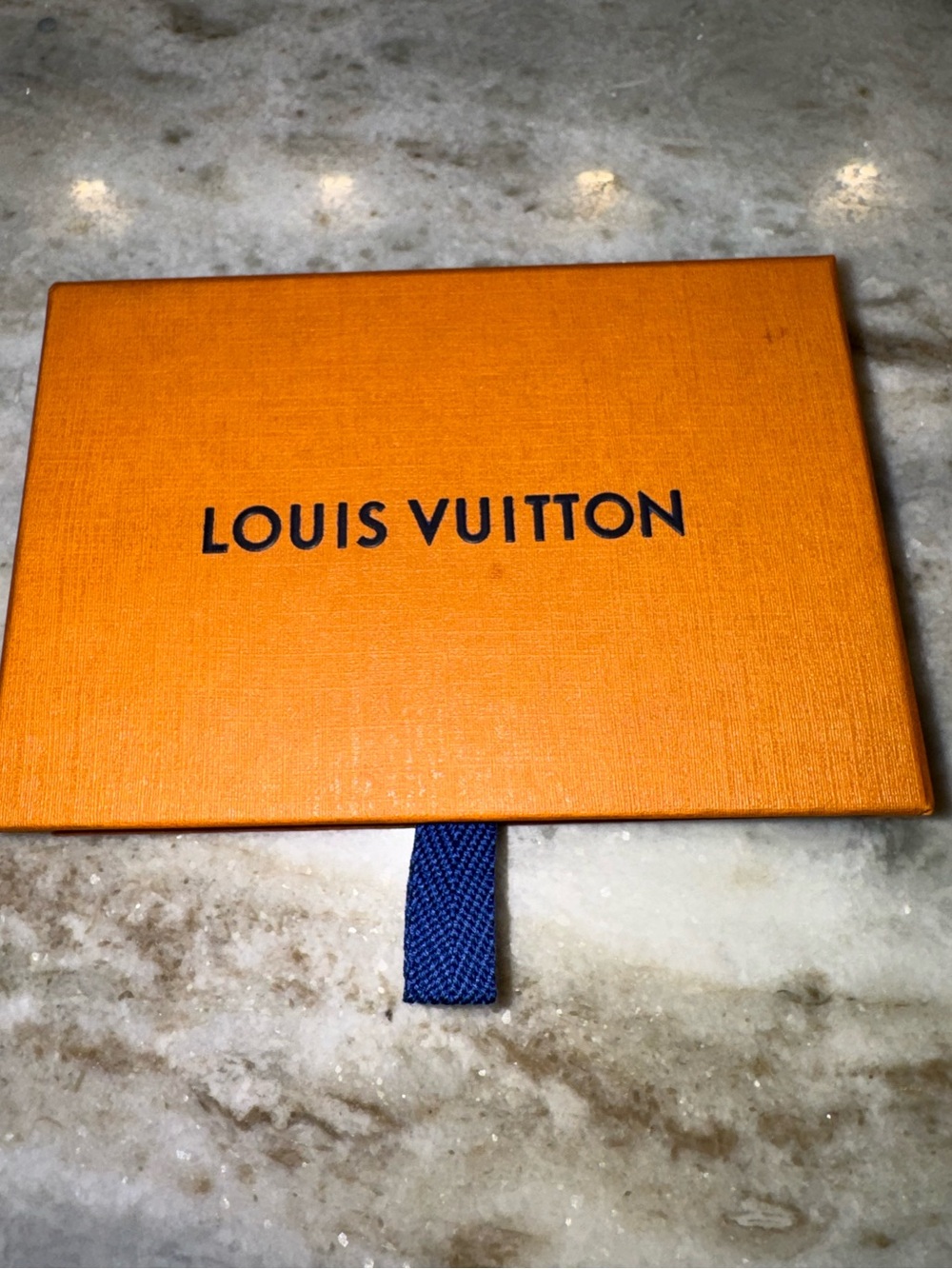 Authentic Louis Vuitton Empty Small Gift Box Orange Drawer Pull 5.5” x 3.5”